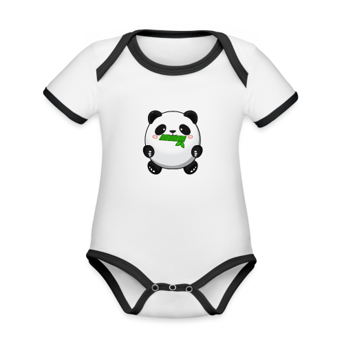 Fat Panda mit Bambus - Pandabär Cute Kawaii Bär