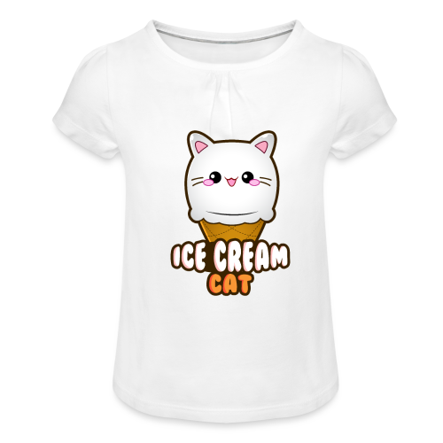 Ice Cream Cat Eiscreme Eis Katze Vanille Eiskugel