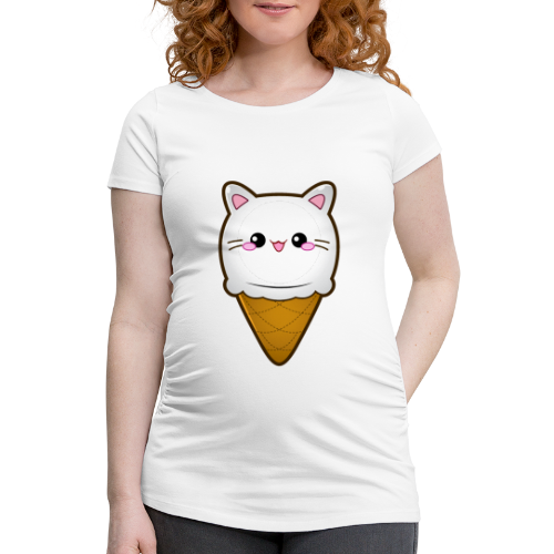 Ice Cream Cat Eiscreme Eis Katze Vanille Eiskugel