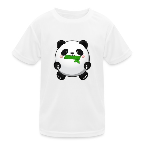 Fat Panda mit Bambus - Pandabär Cute Kawaii Bär