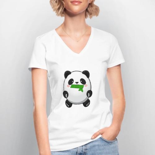 Fat Panda mit Bambus - Pandabär Cute Kawaii Bär