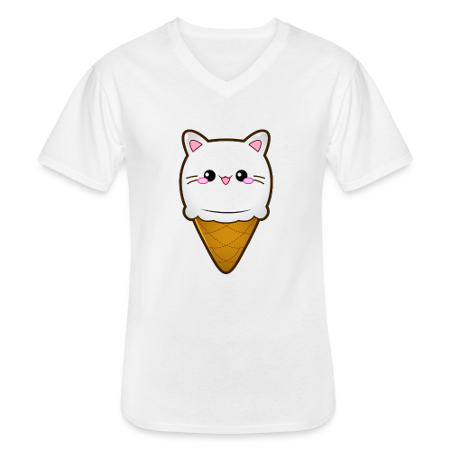 Ice Cream Cat Eiscreme Eis Katze Vanille Eiskugel