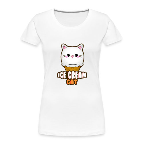 Ice Cream Cat Eiscreme Eis Katze Vanille Eiskugel