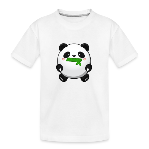 Fat Panda mit Bambus - Pandabär Cute Kawaii Bär