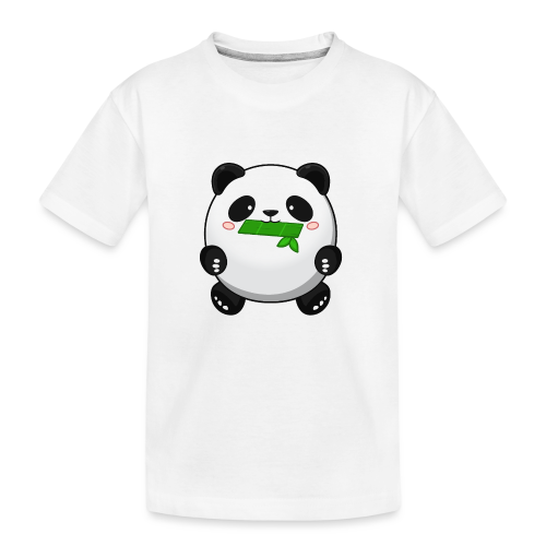 Fat Panda mit Bambus - Pandabär Cute Kawaii Bär