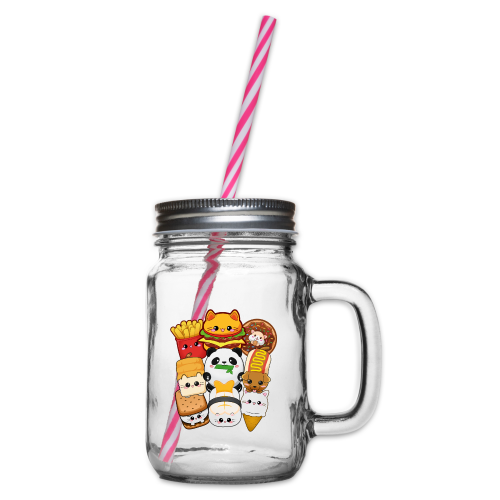 moodrush Design Kawaii Cat Fast Food Print