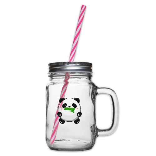 Fat Panda mit Bambus - Pandabär Cute Kawaii Bär