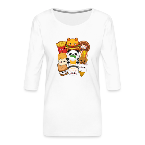 moodrush Design Kawaii Cat Fast Food Print