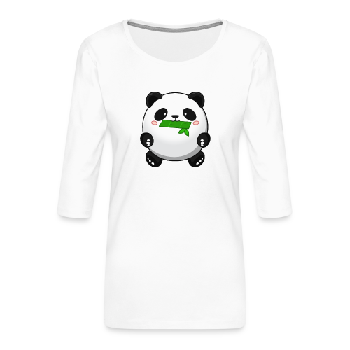 Fat Panda mit Bambus - Pandabär Cute Kawaii Bär