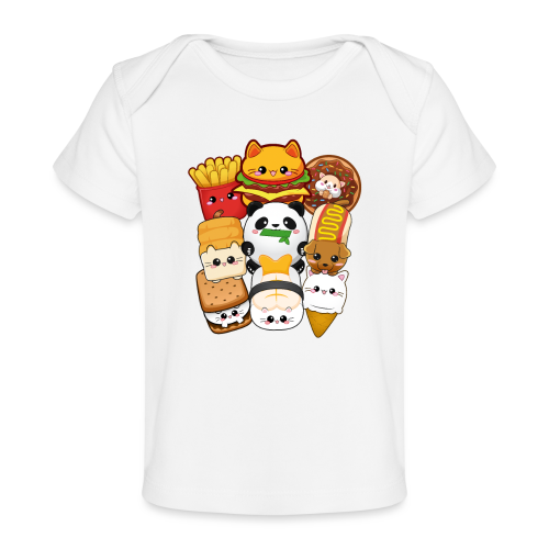 moodrush Design Kawaii Cat Fast Food Print