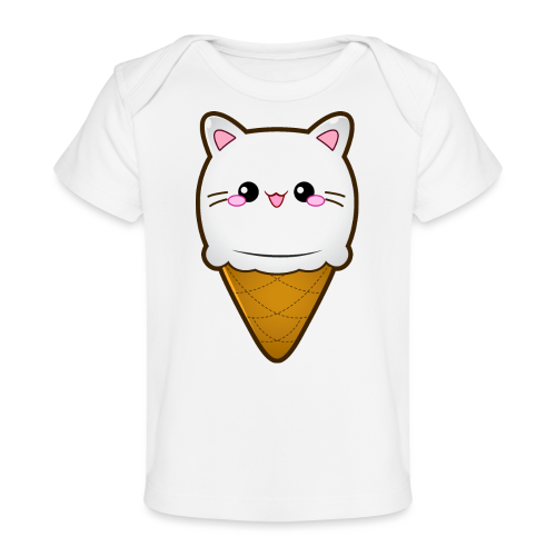Ice Cream Cat Eiscreme Eis Katze Vanille Eiskugel