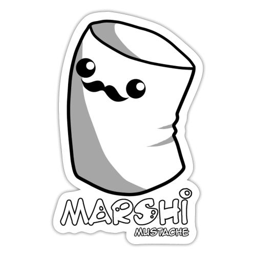 Marshi Mustache Marshmallow Bart
