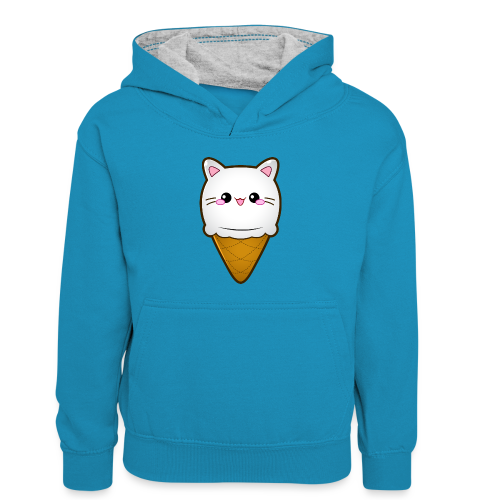 Ice Cream Cat Eiscreme Eis Katze Vanille Eiskugel