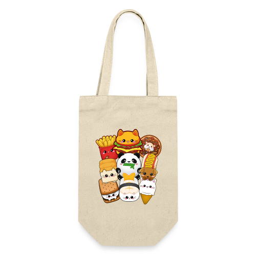 moodrush Design Kawaii Cat Fast Food Print