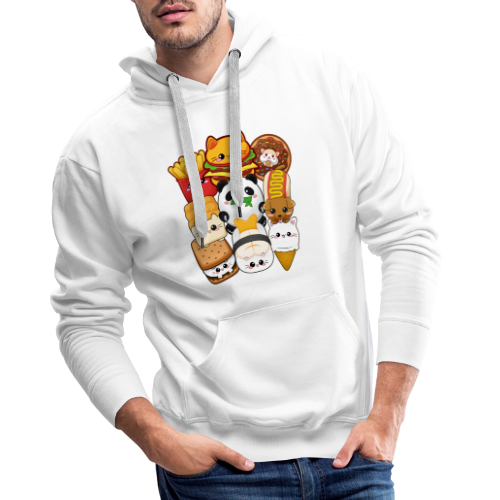 moodrush Design Kawaii Cat Fast Food Print