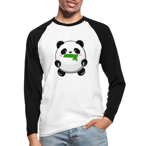 Fat Panda mit Bambus - Pandabär Cute Kawaii Bär