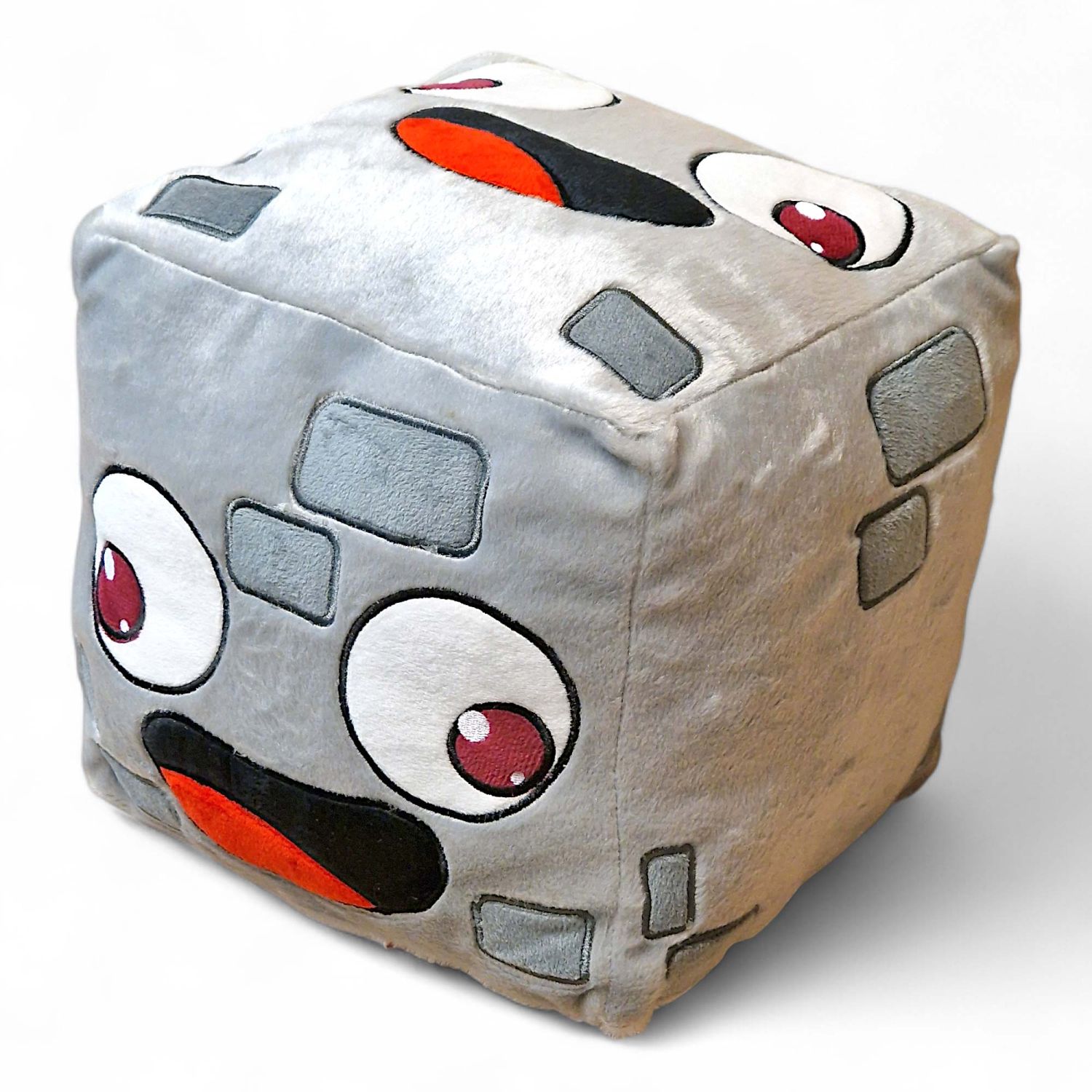Alphastein Pluesch Wuerfel Skin Kissen