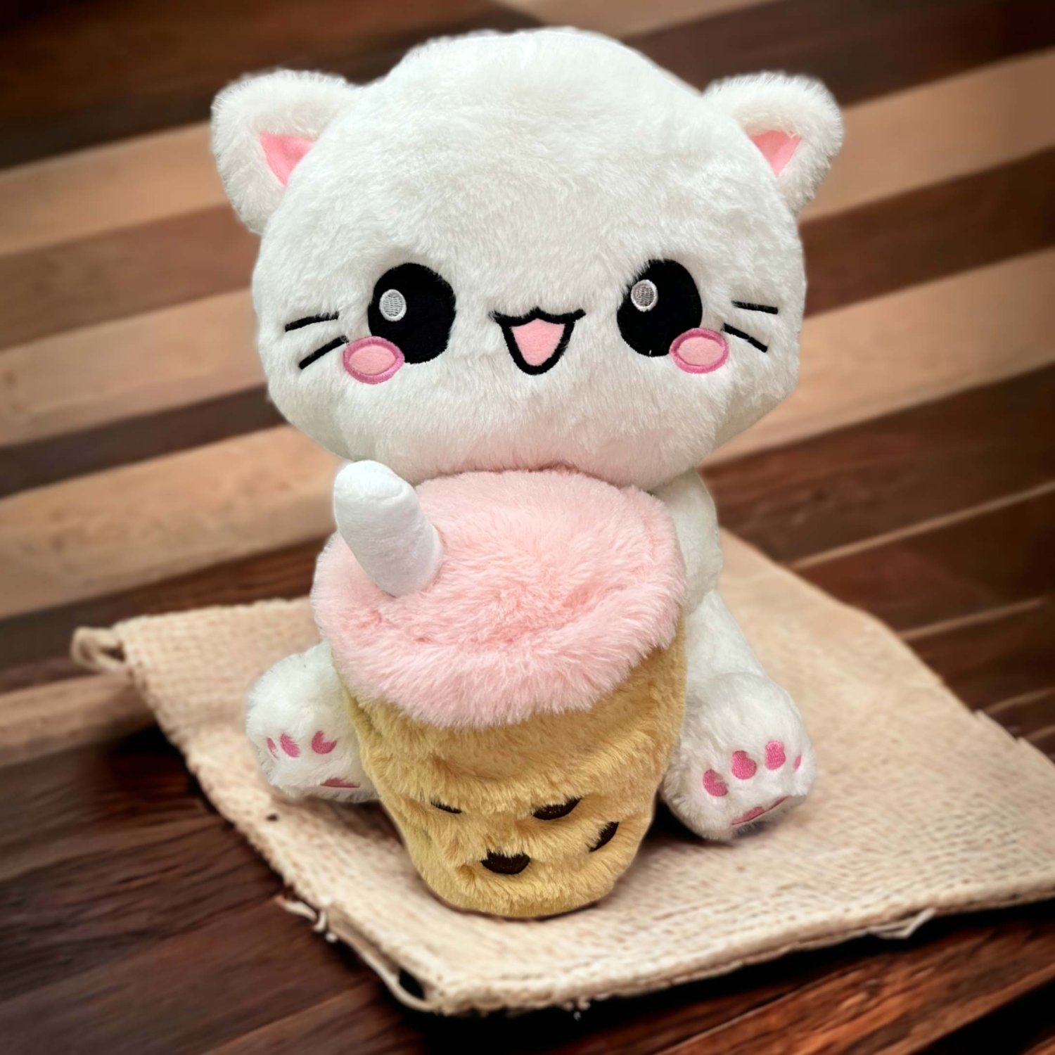 Boba Cat Plueschtier Katze Bubble tea Kuscheltier