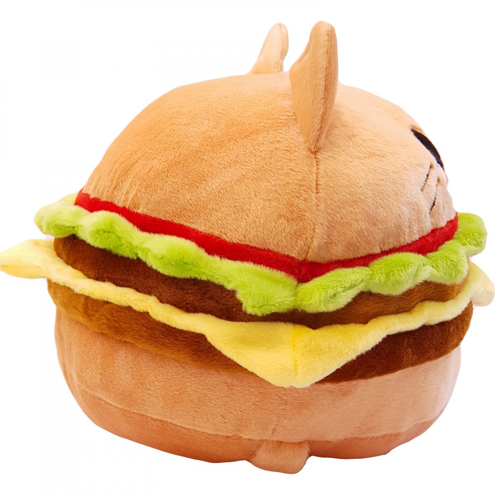 Burger Cat Kissen Emoticon Cheeseburger Katze