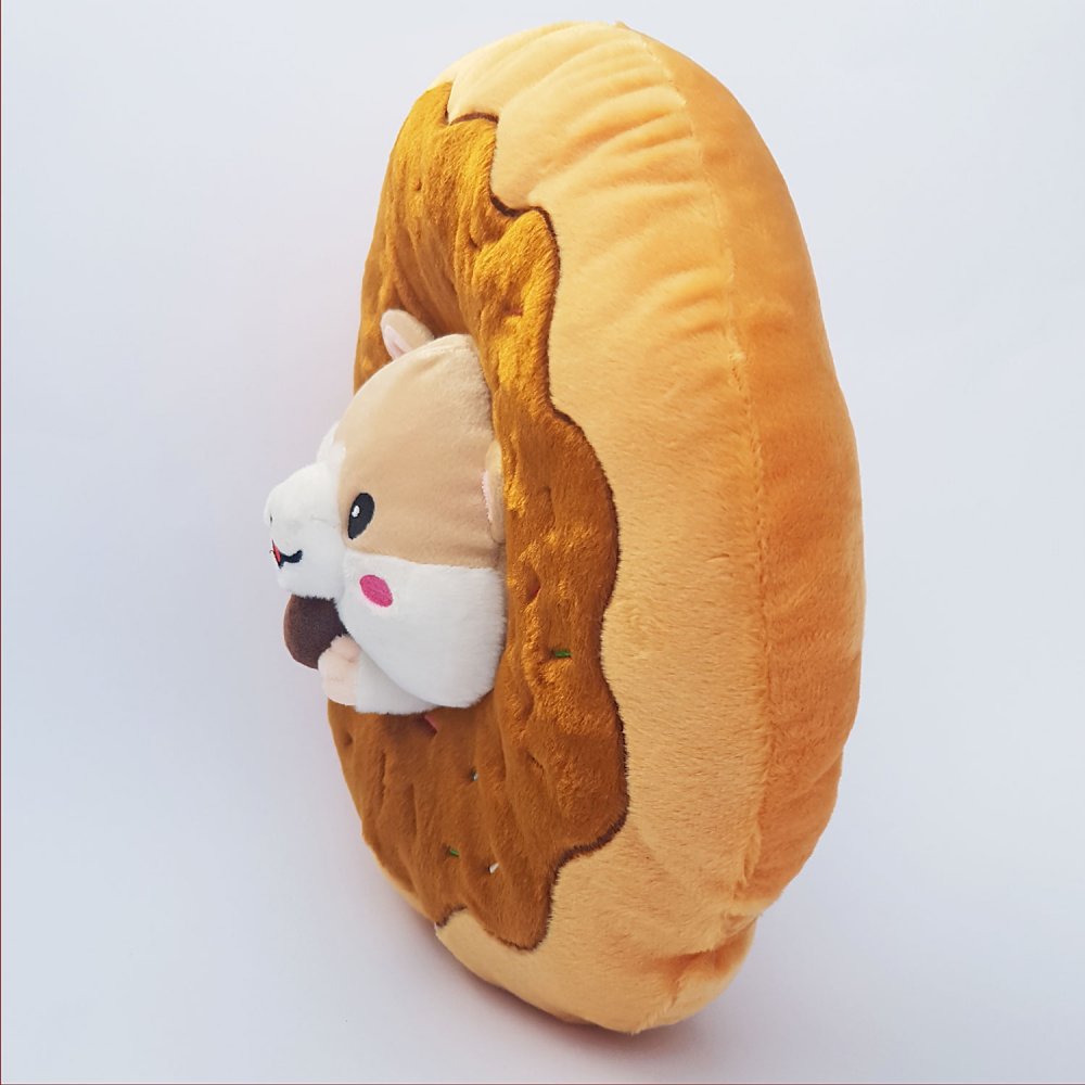 Donut Emoticon Hamster Kissen