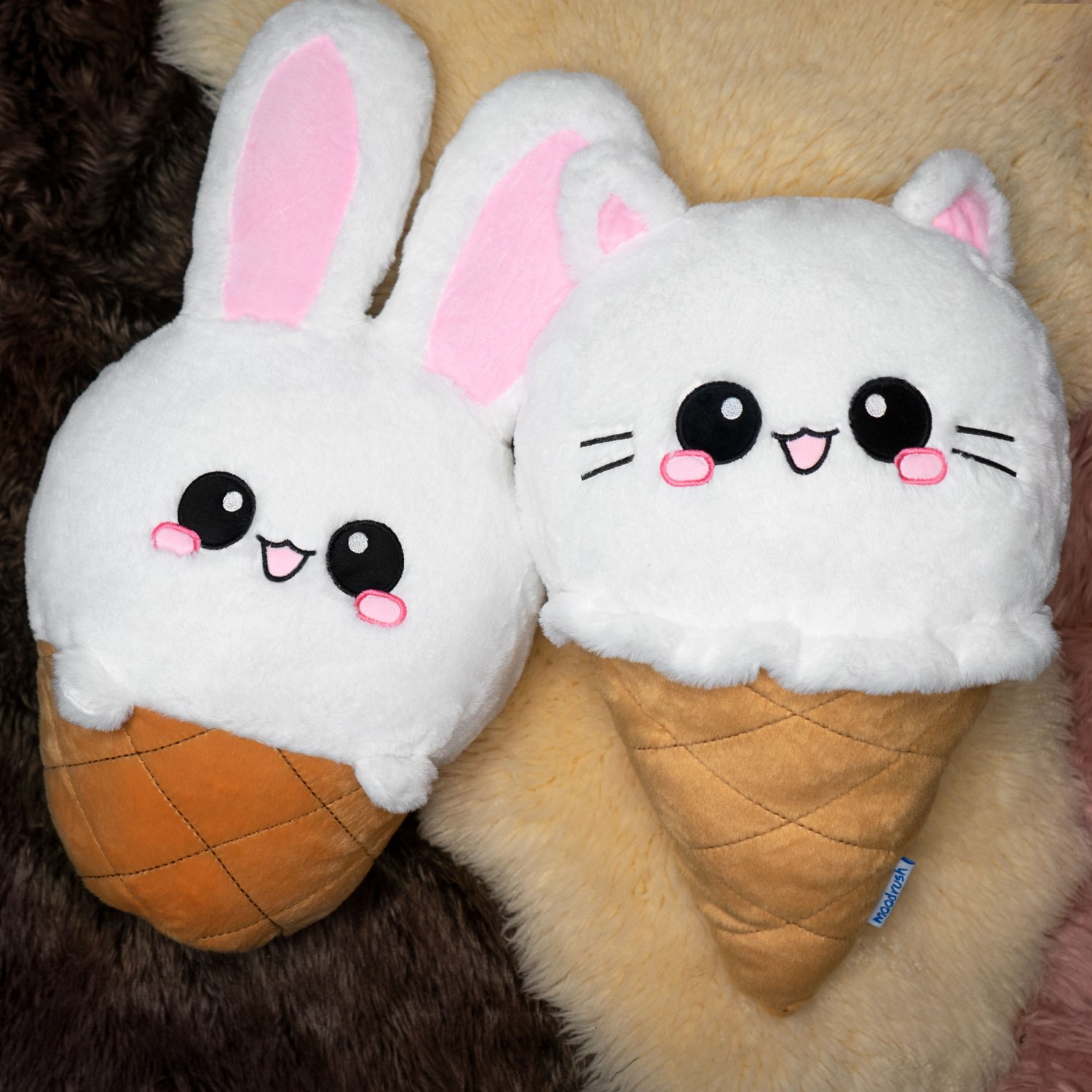 Ice Cream Kissen Eiscreme Cat Katze Kuscheltier