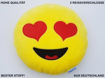 Moodrush Herz Smiley Kissen Reissverschluss Hearts Messenger
