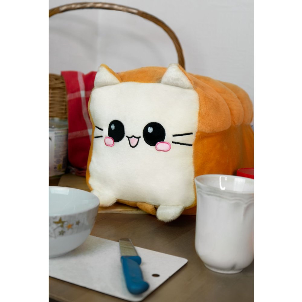 Toast Katze Kissen Weissbrot Frhstck Katze Kuschelkissen