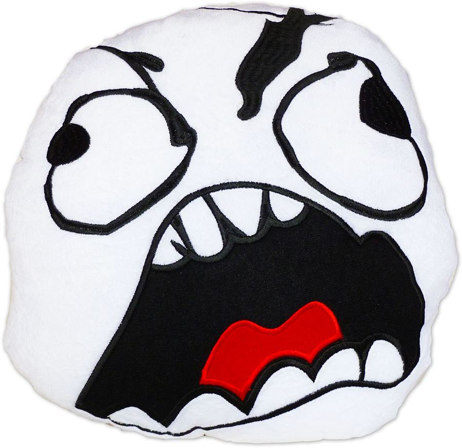 Moodrush Fu Face Rage Guy Kissen Fuuu Meme Smiley