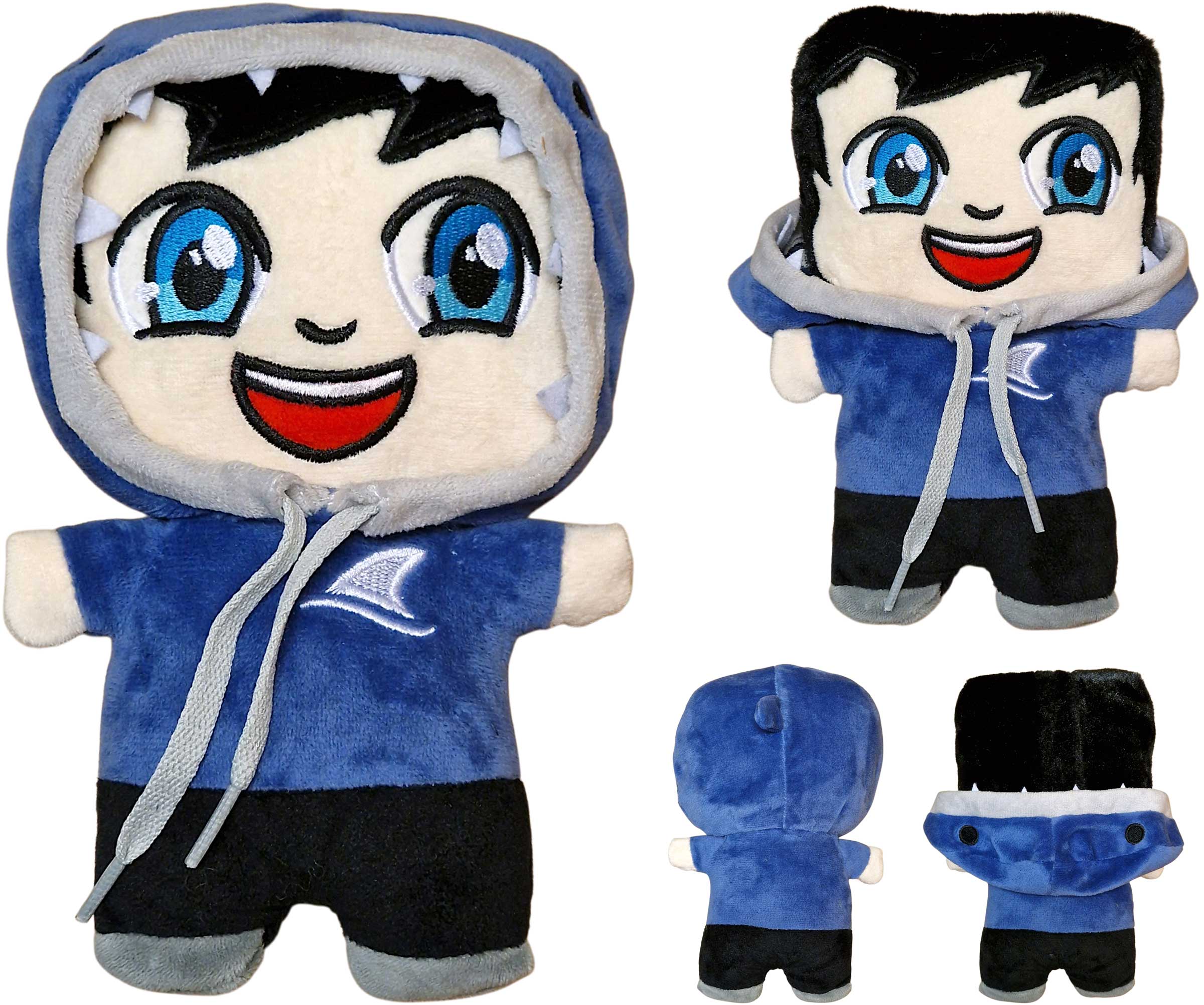 EinfachGustaf Mini Shop Autogrammkarte Plueschfigur Shark Hoodie Hai Merch