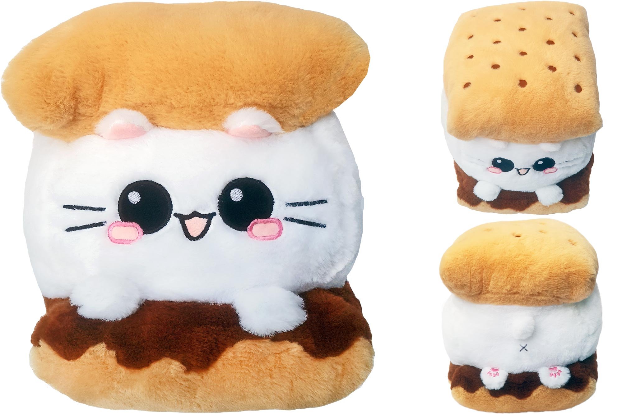 Smores Cat Katze Cookie Marshmallow Sandwich Kissen