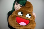 Awesome Shit Kissen Poop Poopy Emoticon Smiley Shop