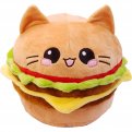 Burger Cat Kissen Emoticon Cheeseburger Katze