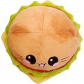 Burger Cat Kissen Emoticon Cheeseburger Katze