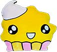 Creamy Kissen Dokomi Manga Anime Convention Muffin Cupcake Smiley Kissen Shop