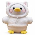 Katzen Ente Plkuesch mit Cat Hoodie Duck