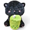 Matcha Katze Plueschtier Stofftier Kuscheltier Tea Bubble Boba