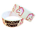 Rosa Einhorn Smiley Armband Leuchtend Unicorn Power