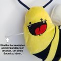 Sprechende Biene Plueschtier Kuscheltier Kissen