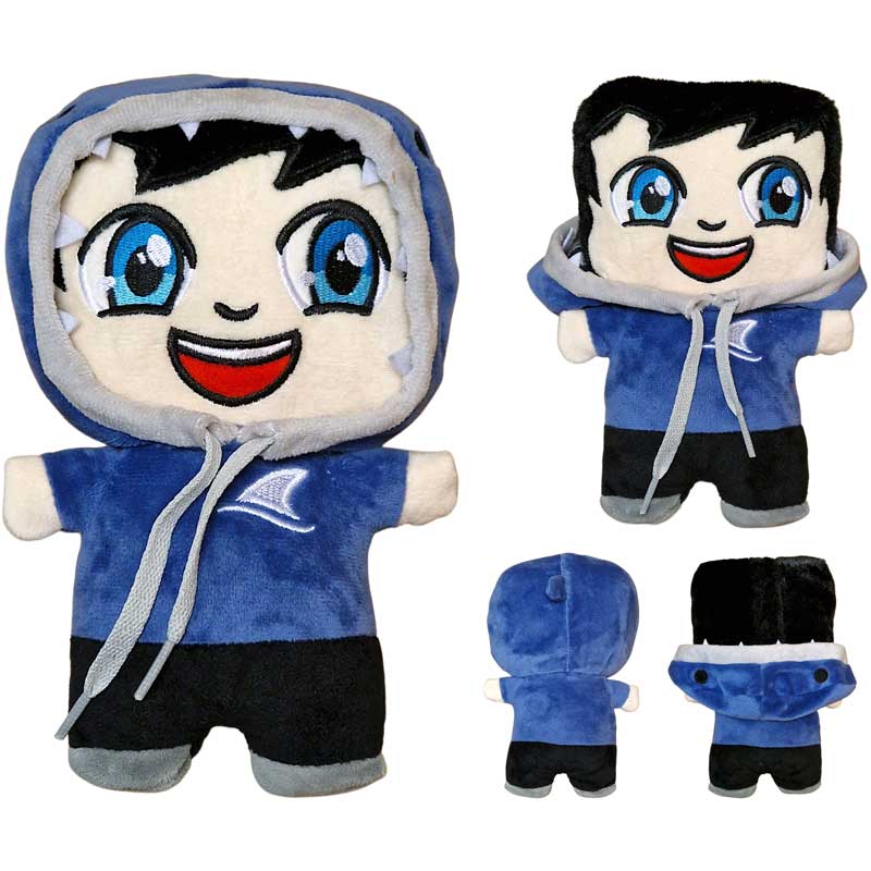 EinfachGustaf Mini Shop Autogrammkarte Plueschfigur Shark Hoodie Hai Merch