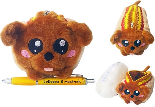 LeKoopa Mini Hotdog Kissen Federmaeppchen Schulbedarf