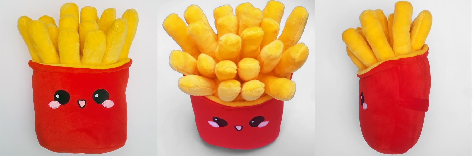 Pommes Kissen Emoticon