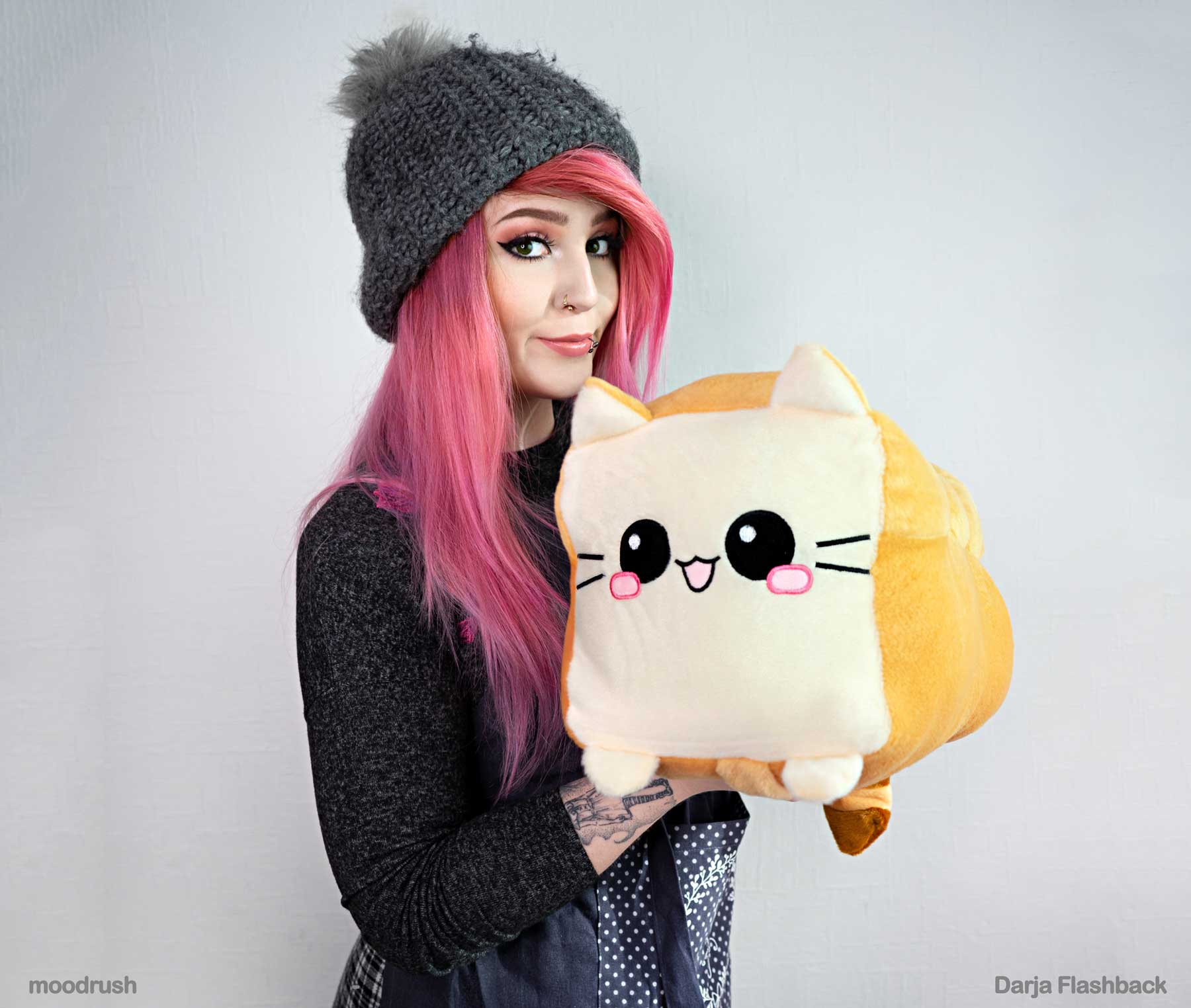 Toast Cat Kuscheltier Kissen Darja Flashback Brot