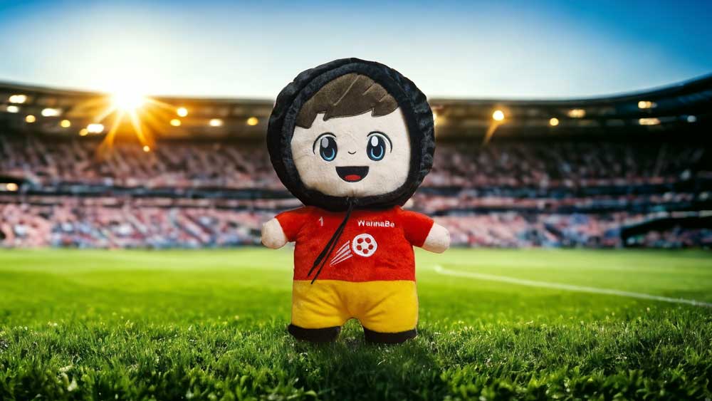 WannaBe EM WM Fussball Plsch Figur Kissen Shop